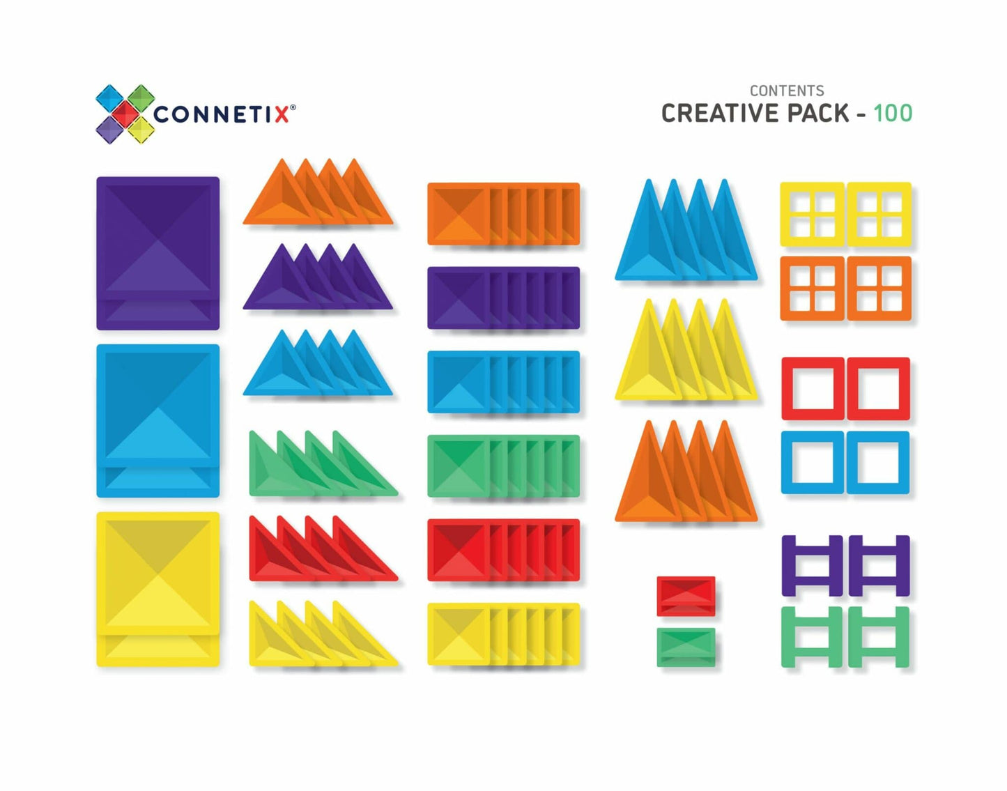 100 pc Creative Pack RAINBOW