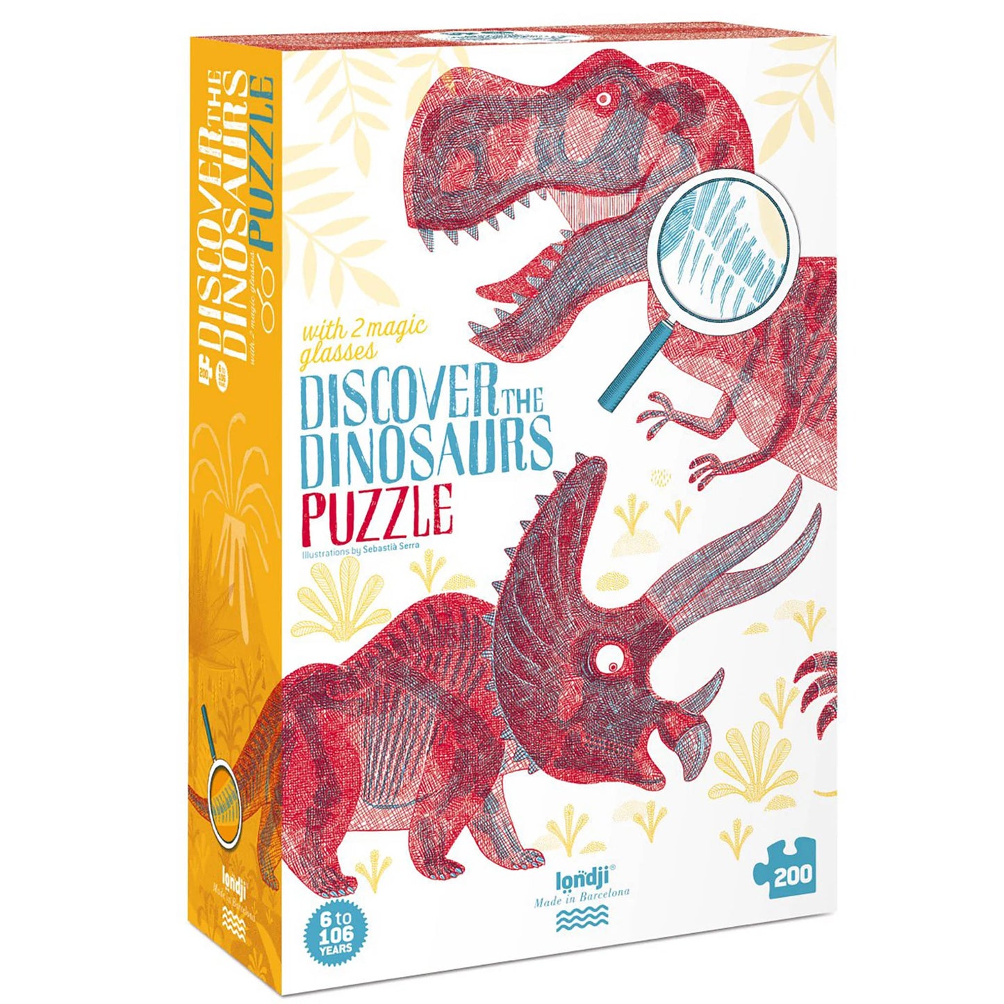 Londji Discover the Dinosaurs (200 pcs) - Magic Glasses
