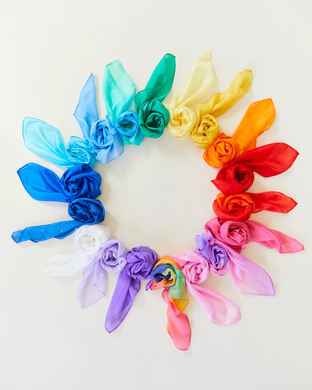 Sarah's Silks Mini Playsilks - Pretend Play 100% Silk Natural Waldorf Toys