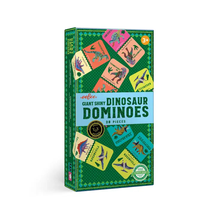 eeBoo Giant Shiny Dinosaur Dominoes