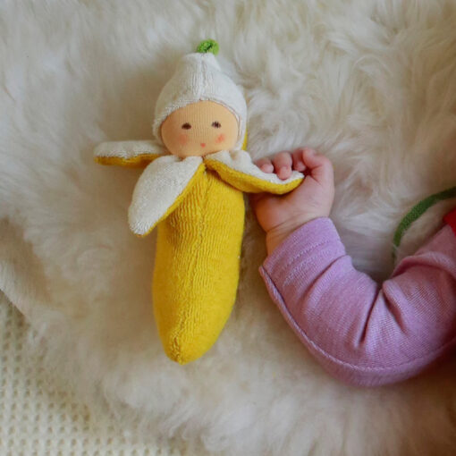 Organic Rattle Doll Banana