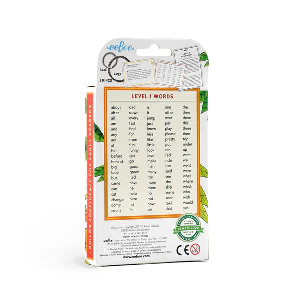 100 Sight Words Level 1 Literacy Flash Cards