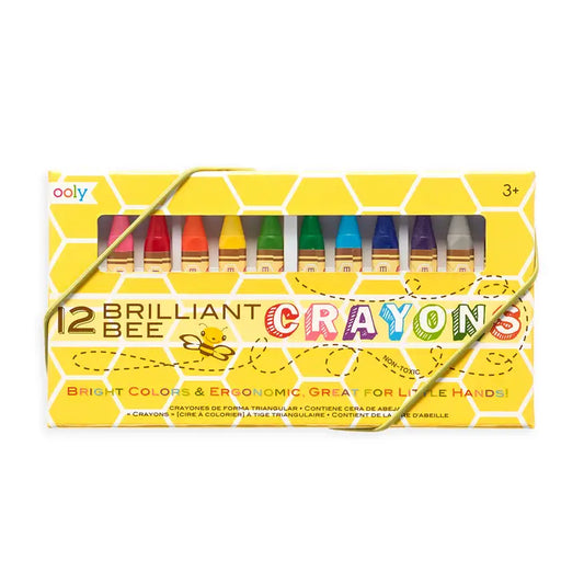 Ooly Brilliant Bee Crayons-12ct