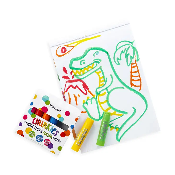 Ooly Chunkies Paint Sticks - Classic-6ct